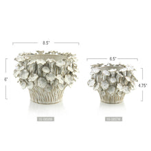 Load image into Gallery viewer, Galore Home - 6.5" Top | Fine Ceramic Blooming Planter, White: White / 16-0857W: H = 4.75" | D = 6.5" / Ceramic