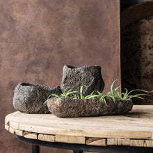 Load image into Gallery viewer, Blue Ocean Traders - Cast Concrete Lava Stone Planter: Natural