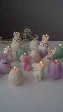 Load image into Gallery viewer, Jeune Home - Easter egg candle with geometric design | Easter decor: Cream ( wax colour) / Unscented