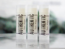 Load image into Gallery viewer, The Little Flower Soap Co - Private Label Lip Balm - customizable chapstick: Natural Oval Tube with clear matte label black and white printing / Mint Julep