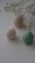 Load image into Gallery viewer, Jeune Home - Easter egg candle with geometric design | Easter decor: Cream ( wax colour) / Unscented