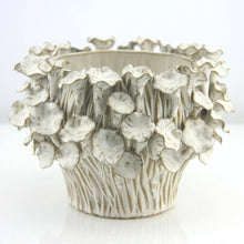Load image into Gallery viewer, Galore Home - 8.5" Top | Fine Ceramic Blooming Planter, White: White / 16-0858W: H = 6" | D = 8.5" / Ceramic