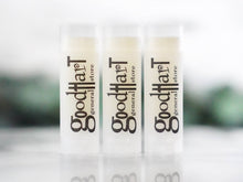 Load image into Gallery viewer, The Little Flower Soap Co - Private Label Lip Balm - customizable chapstick: Natural Oval Tube with clear matte label black and white printing / Mint Julep