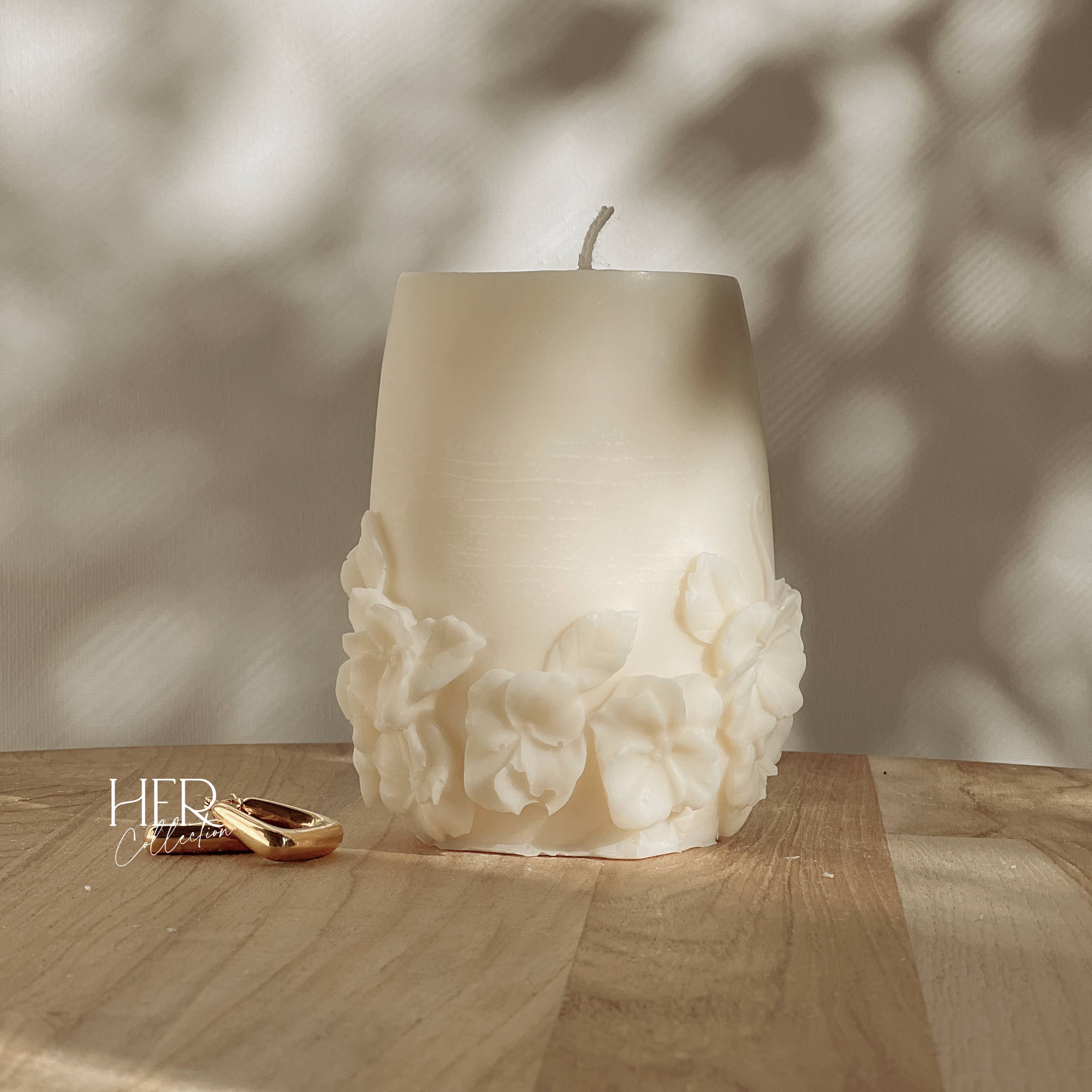 Her Collection - Vase Pillar candle, event, wedding , decor , soy wax –  Floral Fêtes