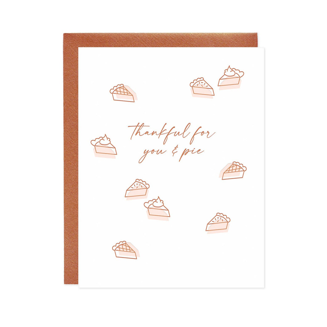 Missive - Thankful For You & Pie Fall Greeting Card