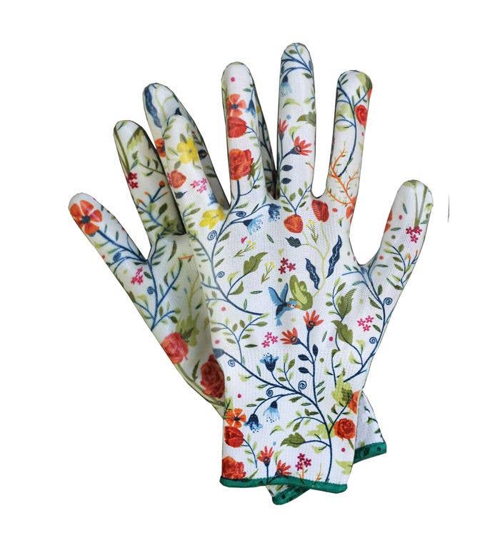 Womanswork - Large Garden of Paradise Nitrile Weeder Gloves