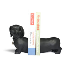 Load image into Gallery viewer, Danya B - Dachshund Dog Bookend Set: White
