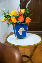 Load image into Gallery viewer, Jaye&#39;s Studio - Regency Horse Head Square Cachepot Planter:  6 inch
