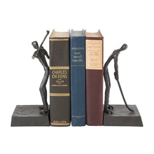 Load image into Gallery viewer, Danya B - Golfers Iron Bookend Set – Golf Home and Office Décor
