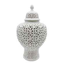 Load image into Gallery viewer, Galt International Company - Lattice Ginger Pierced Jar 23&quot;: Green
