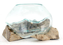 Load image into Gallery viewer, Modern World by Contrast Inc. - Bleached Gamall Wood Blown Glass
