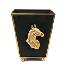 Load image into Gallery viewer, Jaye&#39;s Studio - Regency Horse Head Square Cachepot Planter:  6 inch
