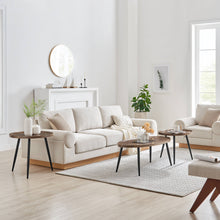 Load image into Gallery viewer, Danya B - Paxton Walnut Nesting Coffee End Table Set with Taper Legs
