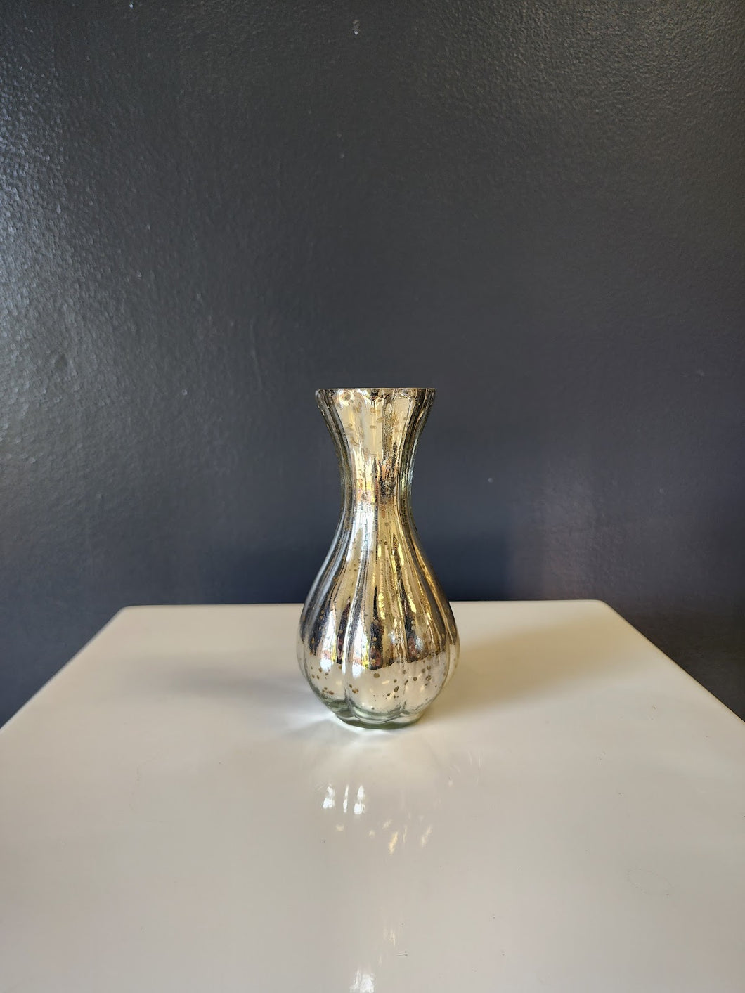 Small mercury Glass Bud Vase