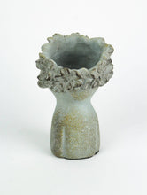 Load image into Gallery viewer, Zeckos - Kissing Face Concrete Head Mini Planter 7 Inches Tall
