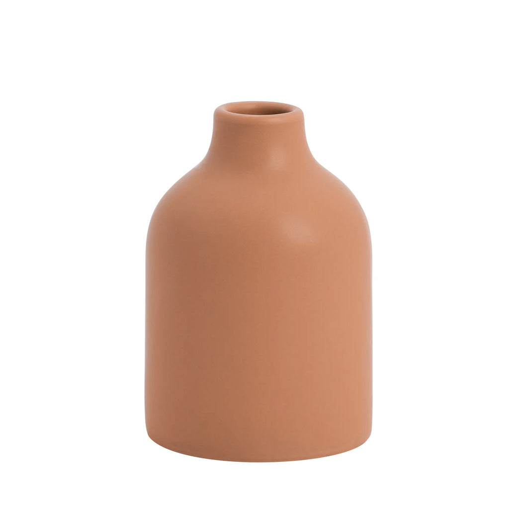 5.5'' Komi Ceramic Bottle Vase - Terracotta