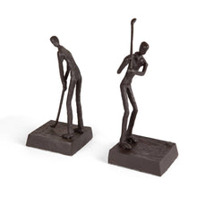 Load image into Gallery viewer, Danya B - Golfers Iron Bookend Set – Golf Home and Office Décor
