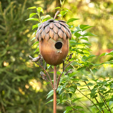 Load image into Gallery viewer, Zaer Ltd. International - Fruit Shaped Copper Finish Birdhouses- Individual- 3 Options

