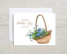 Load image into Gallery viewer, Liz Pope Designs - Mother&#39;s Day card, for Grandma, Nana or Mimi, Flower Basket
