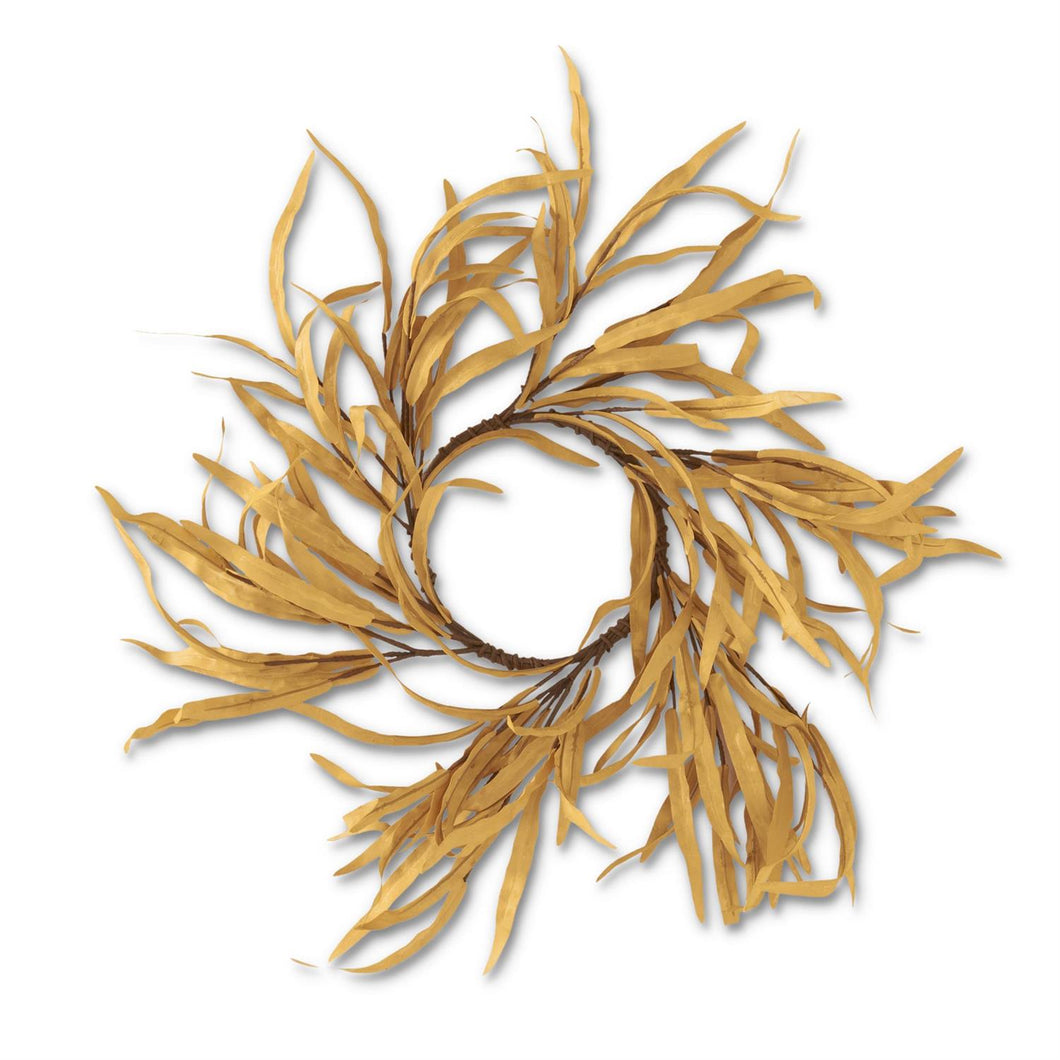 21 Inch Brown Eva Grass Candle Ring/Wreath (6.5Dia