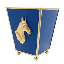 Load image into Gallery viewer, Jaye&#39;s Studio - Regency Horse Head Square Cachepot Planter:  6 inch
