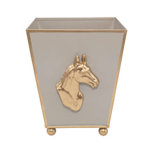 Load image into Gallery viewer, Jaye&#39;s Studio - Regency Horse Head Square Cachepot Planter:  6 inch
