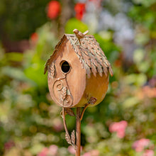 Load image into Gallery viewer, Zaer Ltd. International - Tall Country Style Birdhouse Stakes- 4 Options

