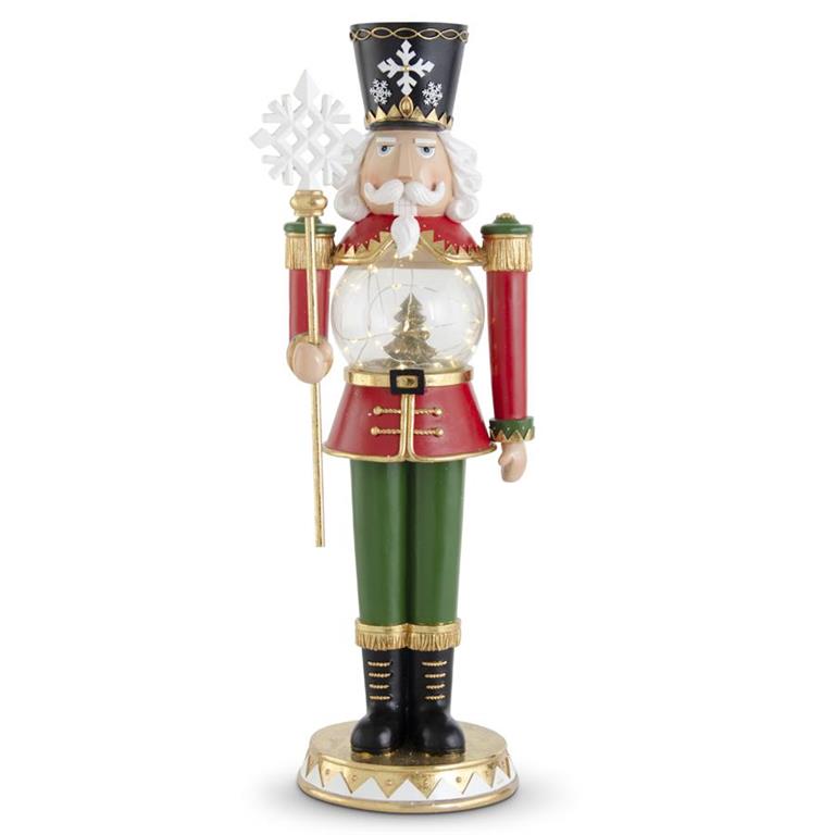 19.5 Inch Soldier w/Snowflake Staff & LED Belly