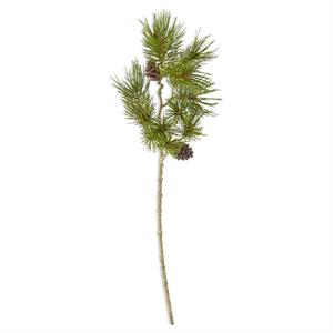 28 Inch Long Needle Pine Branch w/Mini Pinecones