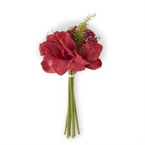 14.5 Inch Red Amaryllis & Pine Bundle