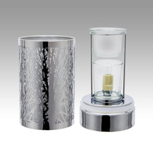 Load image into Gallery viewer, Peterson Housewares &amp; Artwares - Touch Lamp - Wax Warmer- Oil Burner  - Forest: Silver
