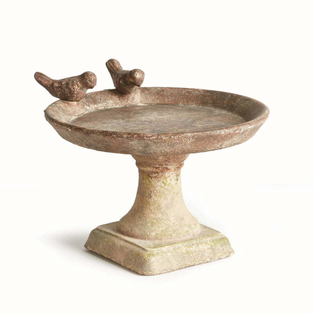 Napa Home & Garden - Weathered Garden Bird Bath