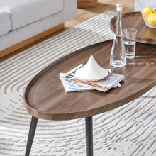 Load image into Gallery viewer, Danya B - Paxton Walnut Nesting Coffee End Table Set with Taper Legs
