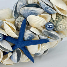 Load image into Gallery viewer, Galt International Company - Christmas Holiday Seashell Wreath - 17&quot;: Blue
