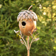 Load image into Gallery viewer, Zaer Ltd. International - Fruit Shaped Copper Finish Birdhouses- Individual- 3 Options
