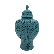 Load image into Gallery viewer, Galt International Company - Lattice Ginger Pierced Jar 23&quot;: Green
