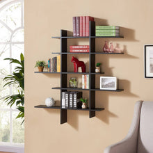 Load image into Gallery viewer, Danya B - Five Level Asymmetric Wall Shelf: White
