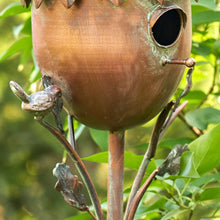 Load image into Gallery viewer, Zaer Ltd. International - Fruit Shaped Copper Finish Birdhouses- Individual- 3 Options
