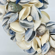 Load image into Gallery viewer, Galt International Company - Christmas Holiday Seashell Wreath - 17&quot;: Blue
