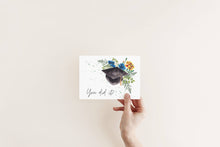Load image into Gallery viewer, Liz Pope Designs - Graduation Card, hand painted floral card, Congratulations
