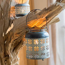 Load image into Gallery viewer, Rustic Reach - Metal Lantern Candle Holder: Style [D]
