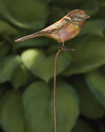 Ancient Graffiti - Flamed Bird Garden Stake