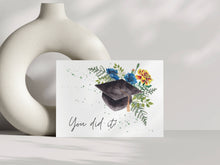 Load image into Gallery viewer, Liz Pope Designs - Graduation Card, hand painted floral card, Congratulations
