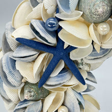 Load image into Gallery viewer, Galt International Company - Christmas Holiday Seashell Wreath - 17&quot;: Blue
