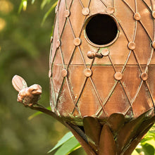 Load image into Gallery viewer, Zaer Ltd. International - Fruit Shaped Copper Finish Birdhouses- Individual- 3 Options
