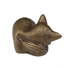 Load image into Gallery viewer, Madison Bay Co. - 2-1/2&quot; Antiqued Brass Sleeping Fox Tabletop Decor
