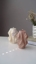 Load image into Gallery viewer, Jeune Home - Waves candle | Wedding decor |: Cream ( wax colour) / unscented
