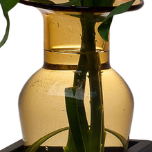 Load image into Gallery viewer, Danya B - Amphora Vase on Swiveling Iron Stand w/Finials &amp; Hinge: Clear
