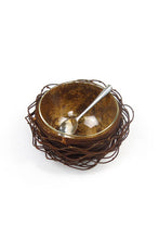 Load image into Gallery viewer, Vagabond Vintage - Large Gold Leafed Metal Birds Nest: Large
