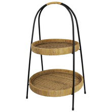 Load image into Gallery viewer, HomArt - Cayman 2-Tier Stand, Rattan
